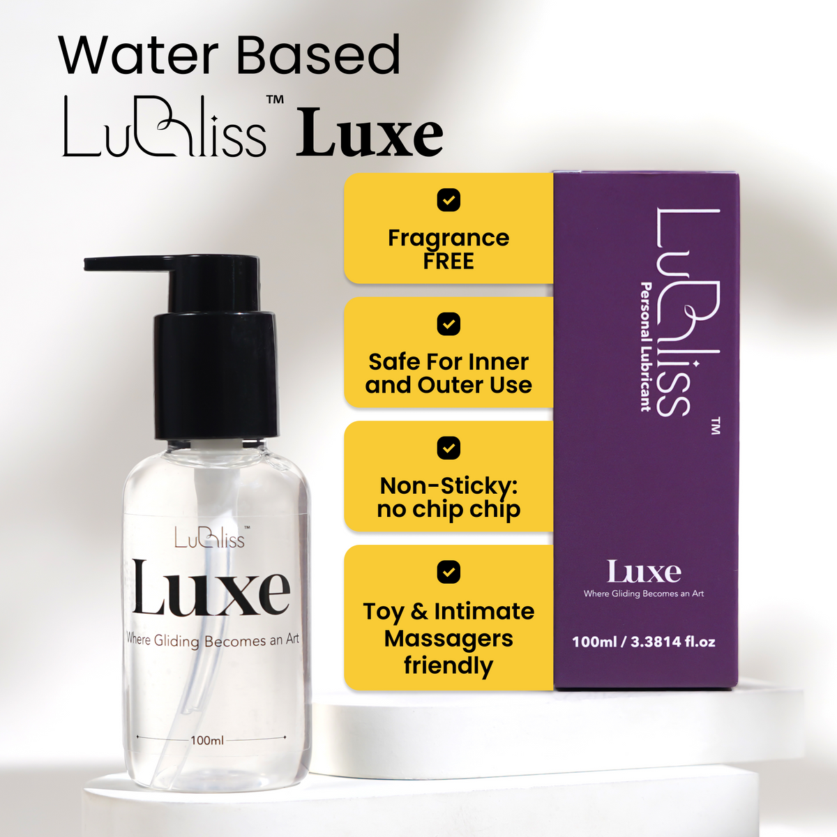 LuBliss Luxe: Water-Based, pH-Balanced Lube for Solo Play