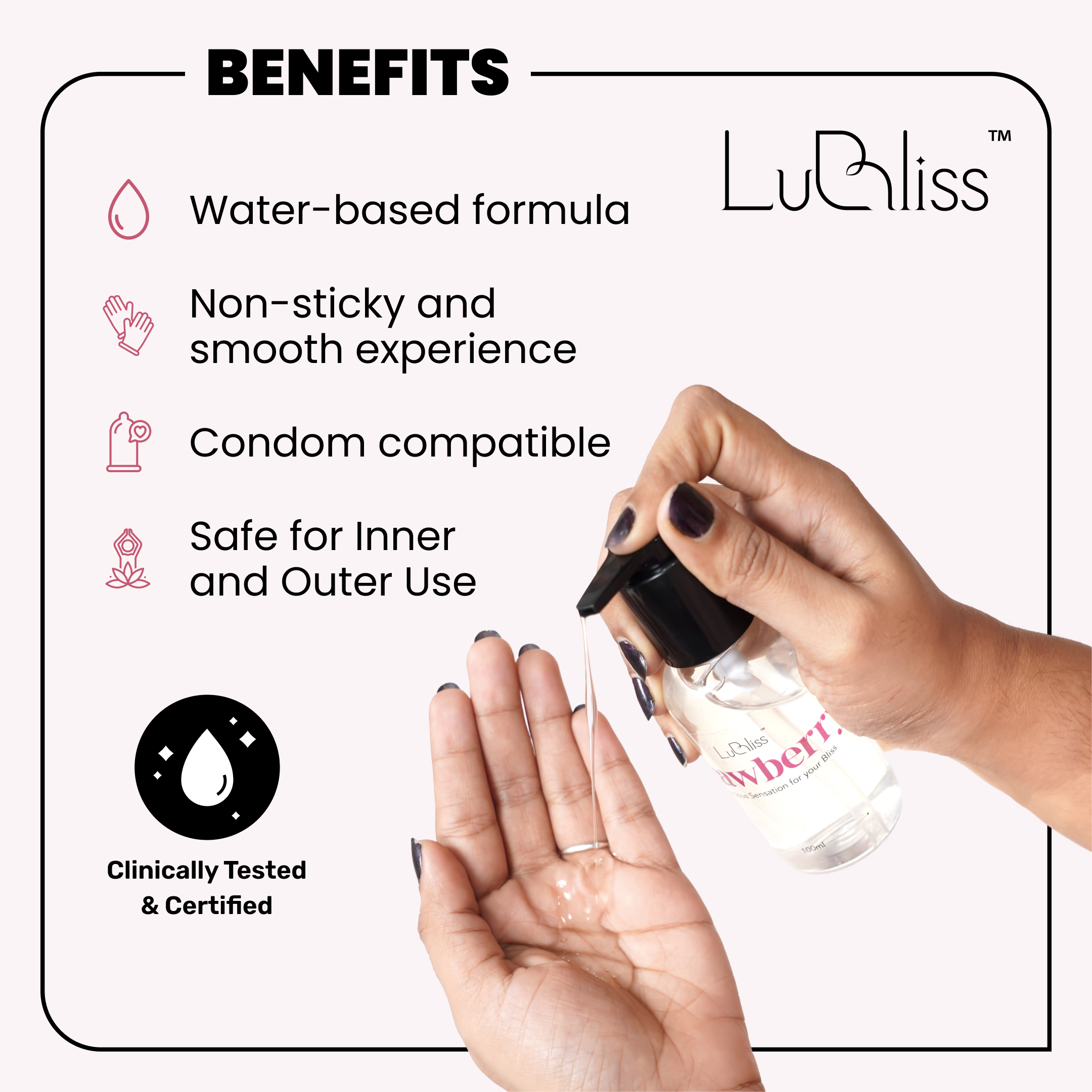 Lubliss Strawberry Flavored Personal Lubricant for Couples LuBliss Lubliss Strawberry Flavored Personal Lubricant for Couples LuBliss